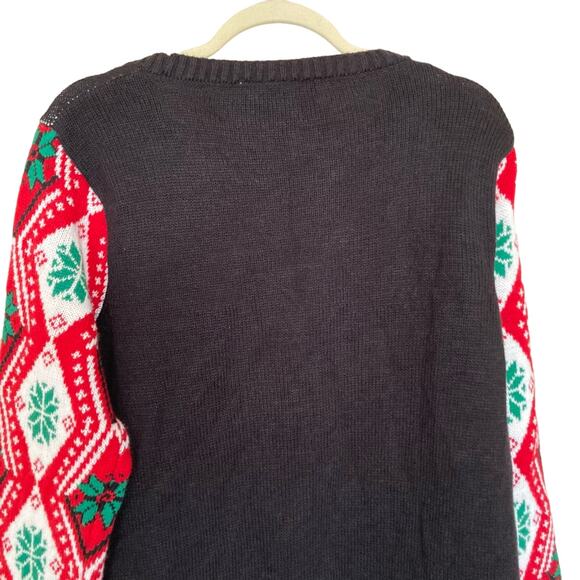 Blinking Lights Color Changing Christmas Sweater With Holiday Junior Size 2X NEW - Picture 6 of 16
